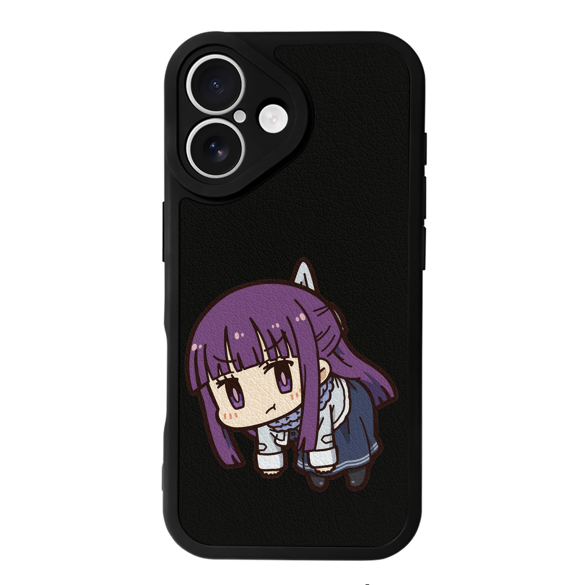 （画像用） 葬送のフリーレン Frieren 【iPhone 16シリーズ対応】シリコンスマホケース（レザー調） 材質：シリコン